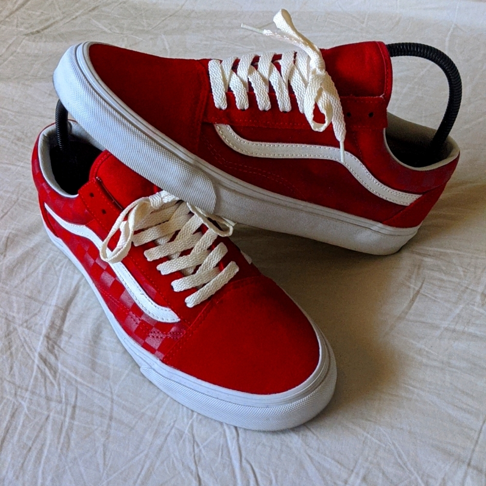 Red "Checkered" Vans